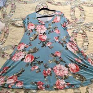 A-line T shirt dress